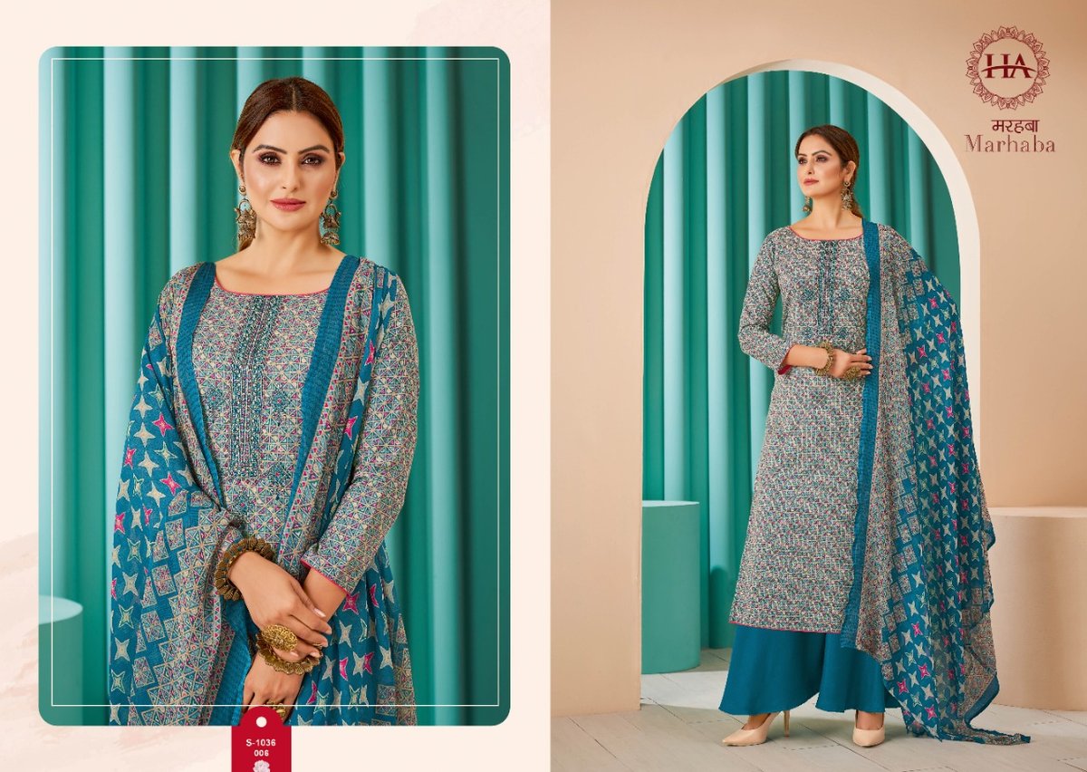 Harshit Fashion Marhaba 1036-001 to 1036-008 Series 6