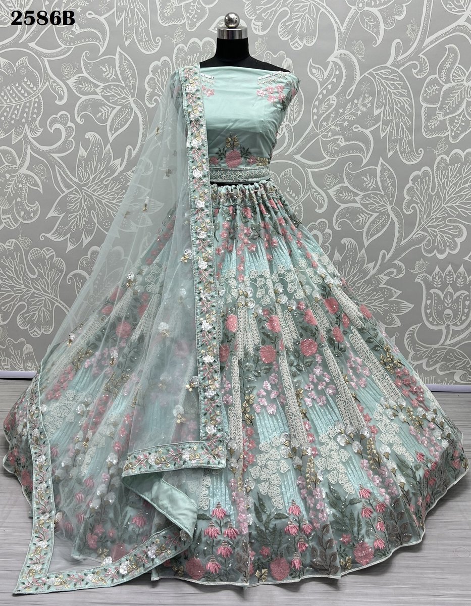 Anjani Art Bridal Lehenga 2586 Colors 6