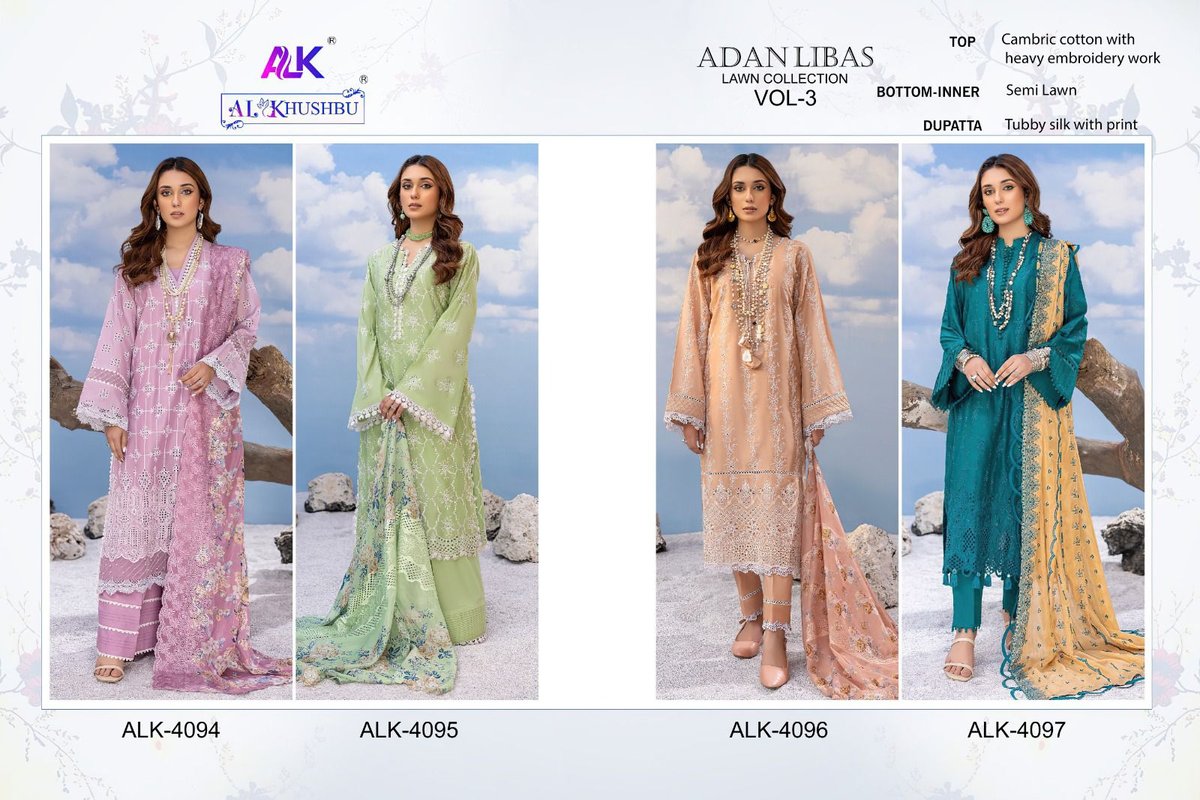 AL Khushbu Adan Libas Vol-3 4094-4097 Series 5
