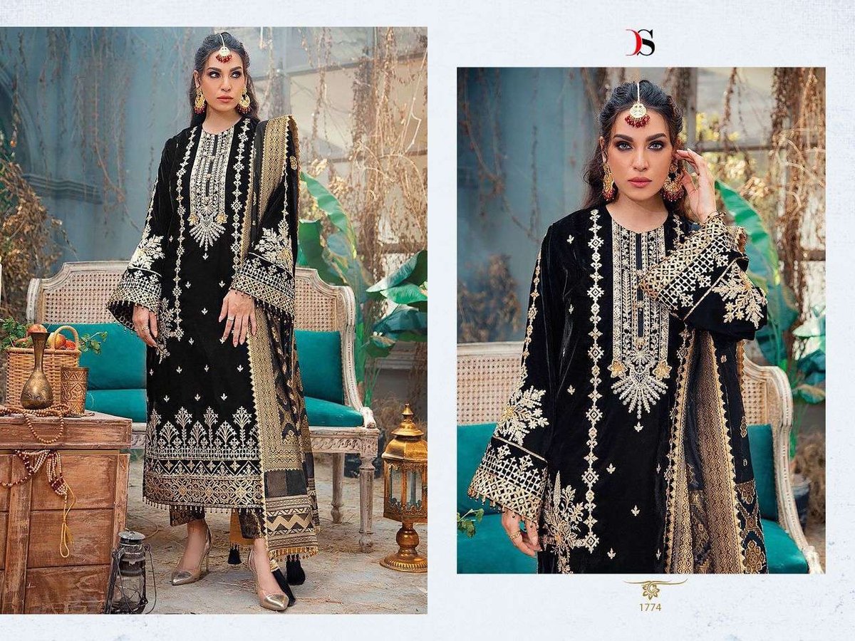 Deepsy Suits Anaya Velvet Vol-22 1771-1776 Series 4