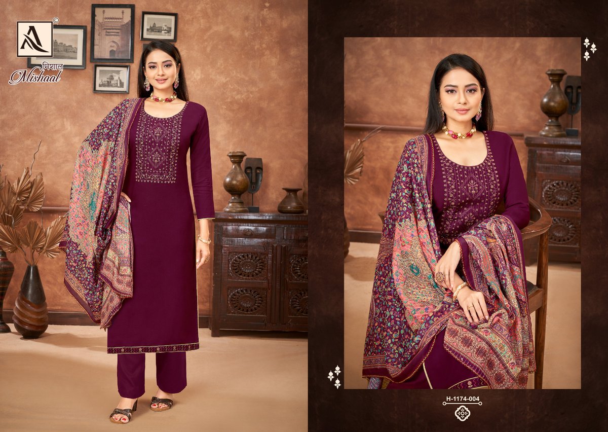 Alok Suit Mishaal 1174-001 to 1174-006 Series 4