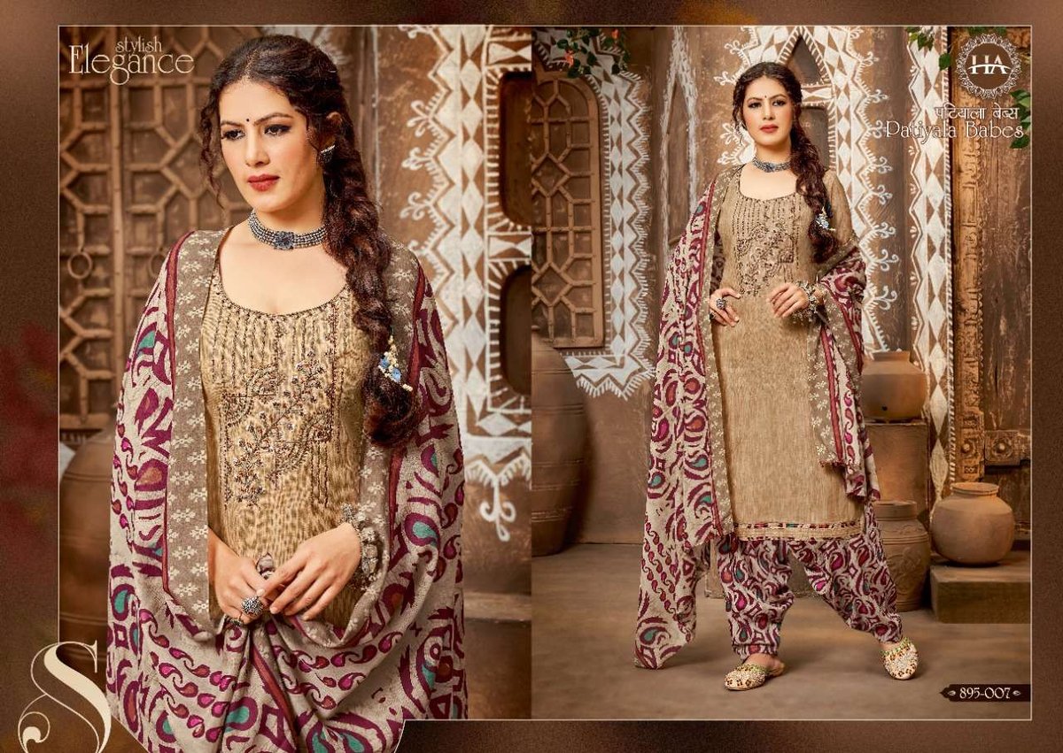 Harshit Fashion Patiyala Babes 895-001 to 895-010 Series 7