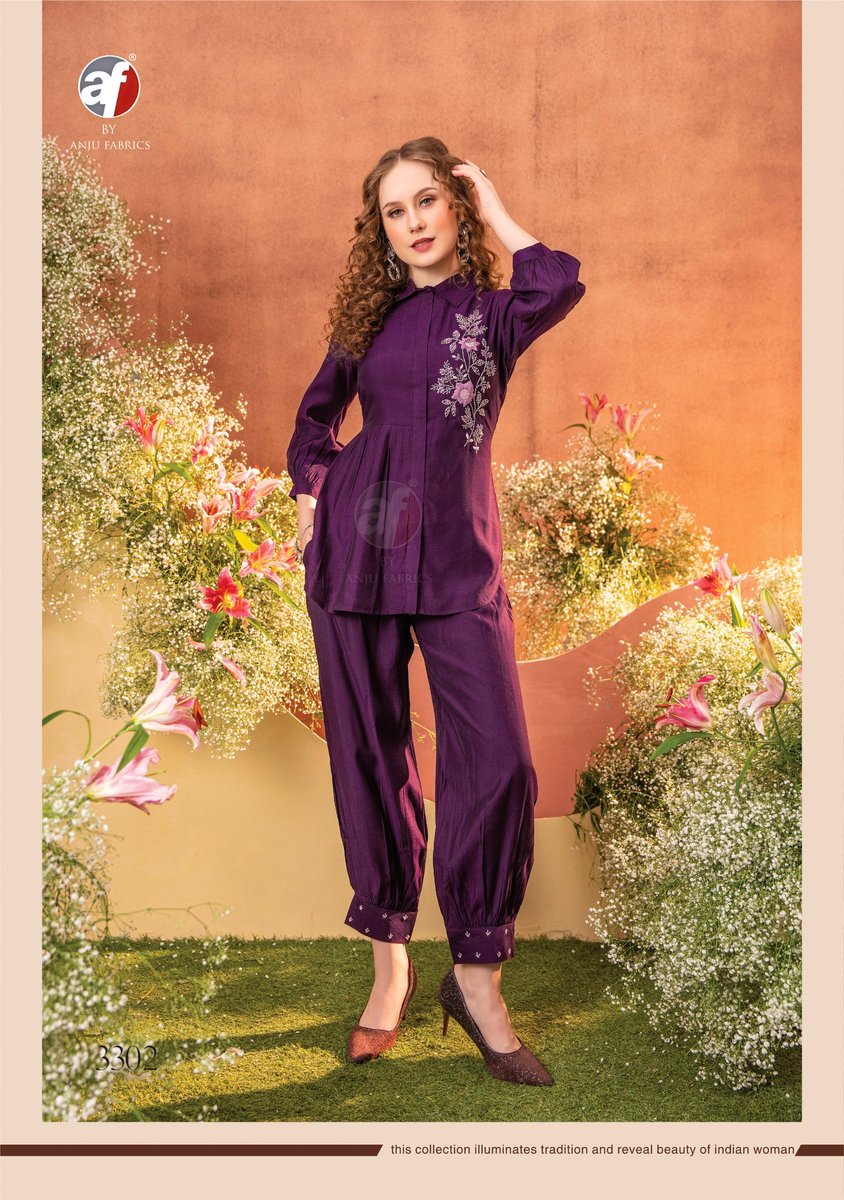 ANJU FABRICS FUSION VOL-4 3301 TO 3303 2
