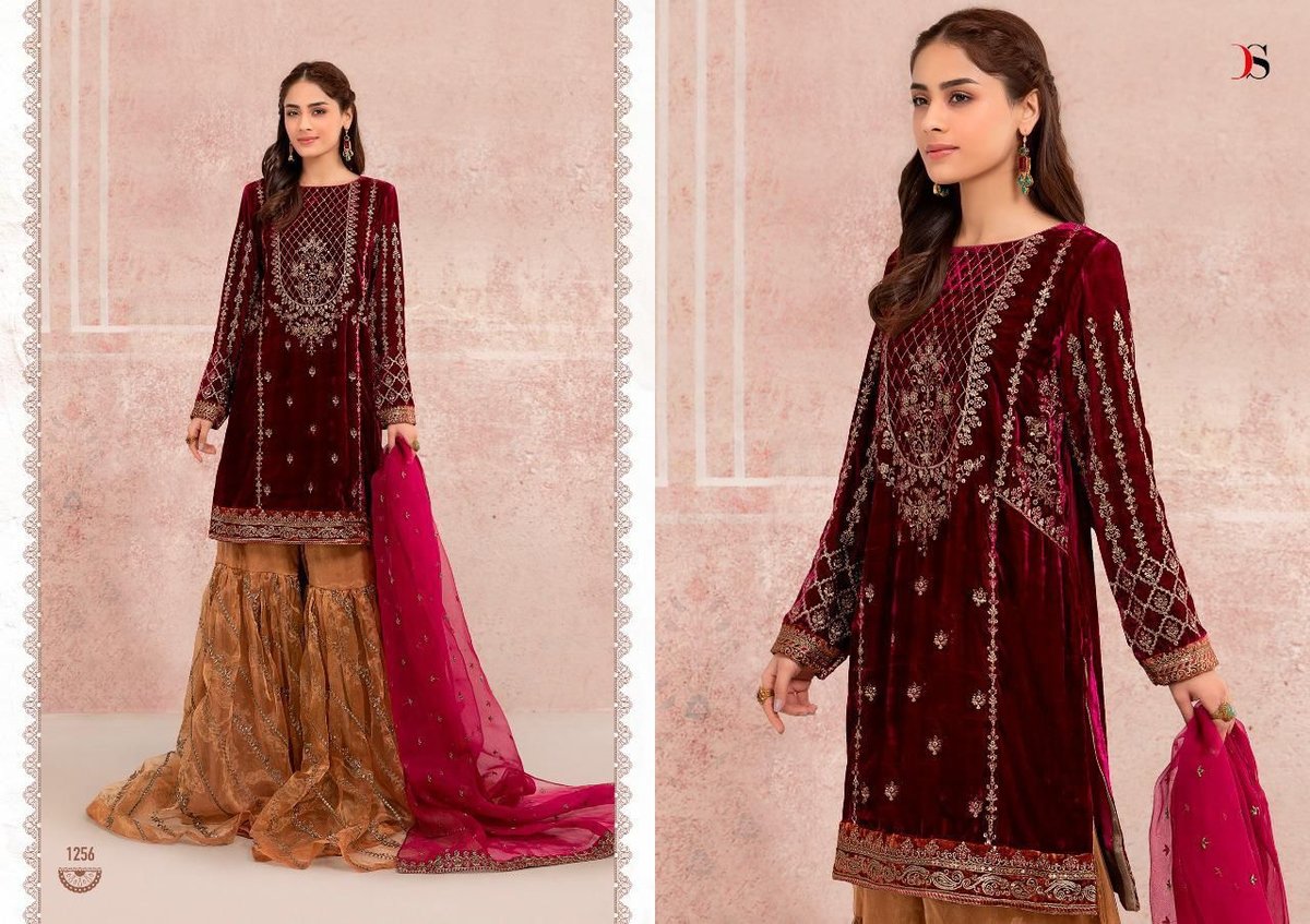 Deepsy Suits Maria.B Velvet 1251-1256 Series 6