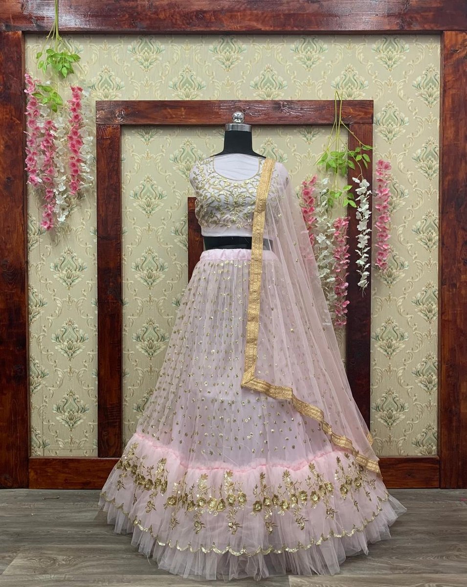 Bollywood  Designer Lehenga LG-351 Pink Lehenga 2
