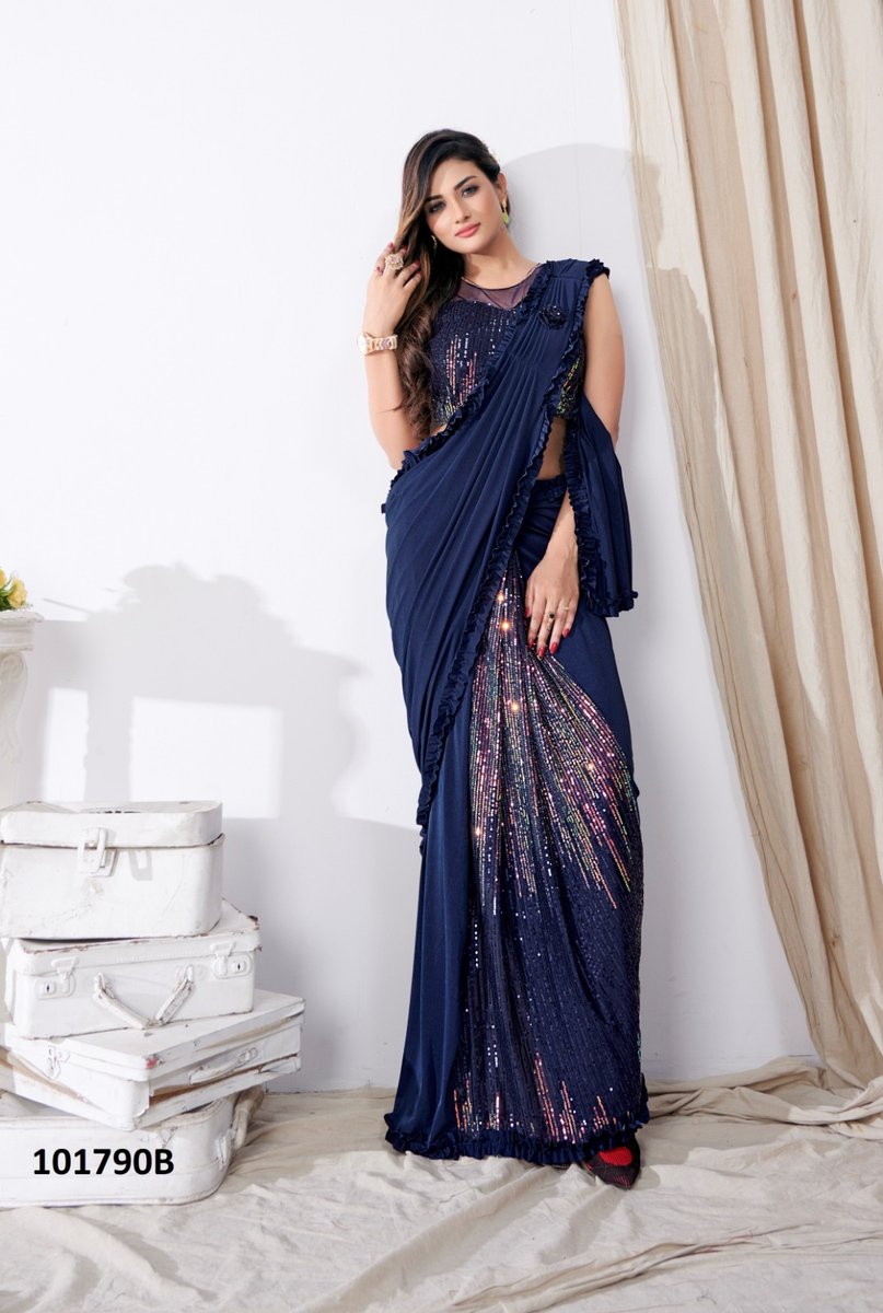 Aamoha Trendz Ready To Wear Designer Saree 101790 Colors 4