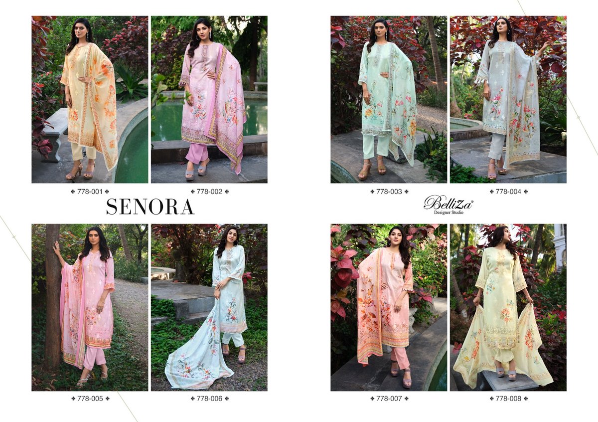 Belliza Designer Senora 778-001 to 778-008 Series 9