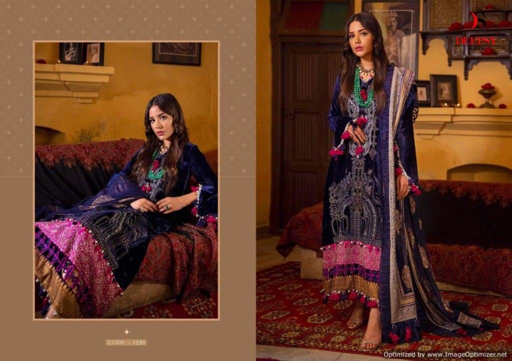 Deepsy Suits Sana Safinaz Luxury Velvet Vol-21 1291-1294 Series 1
