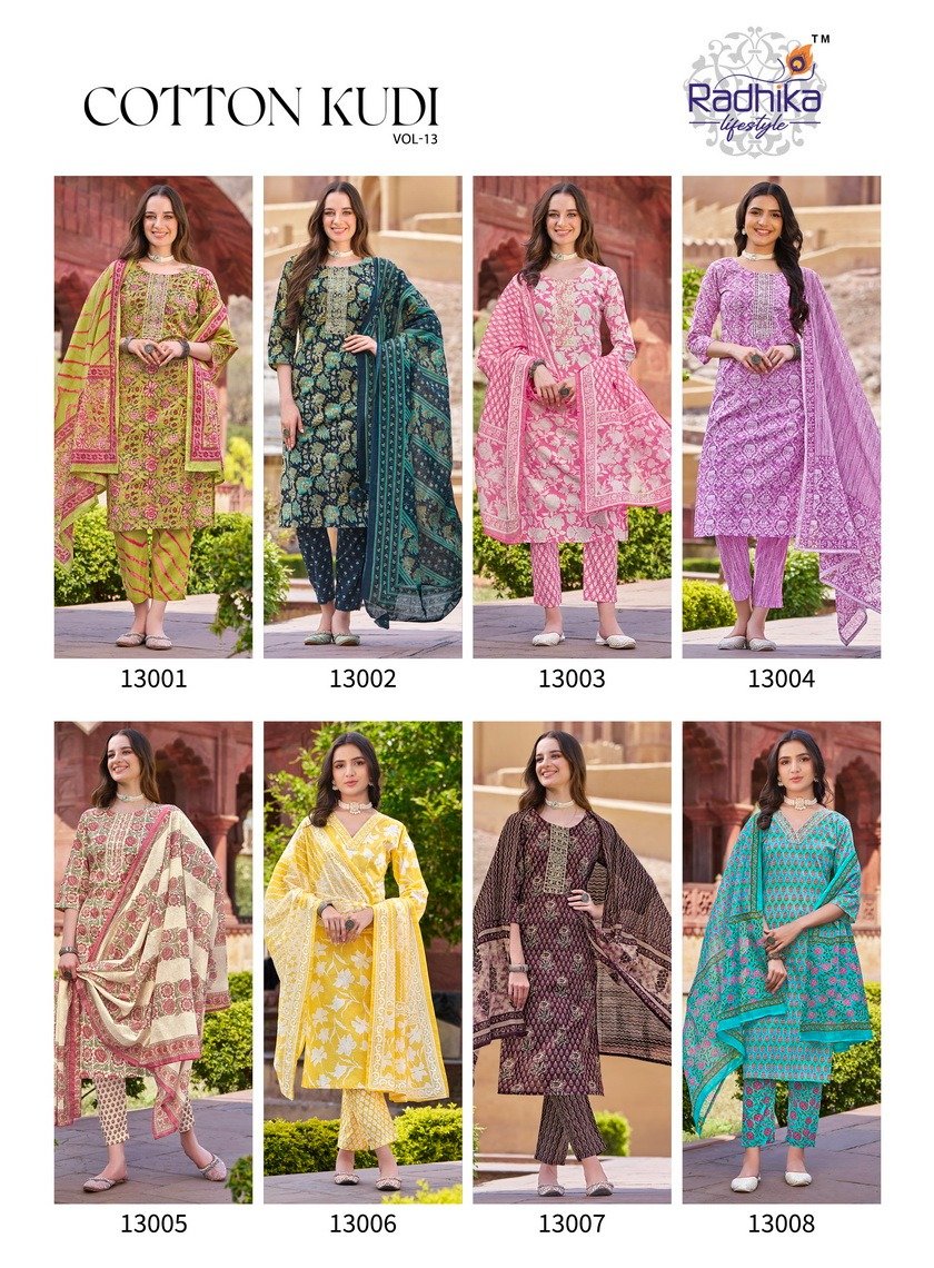 RADHIKA LIFESTYLE COTTON KUDI 13001 TO 13008 9
