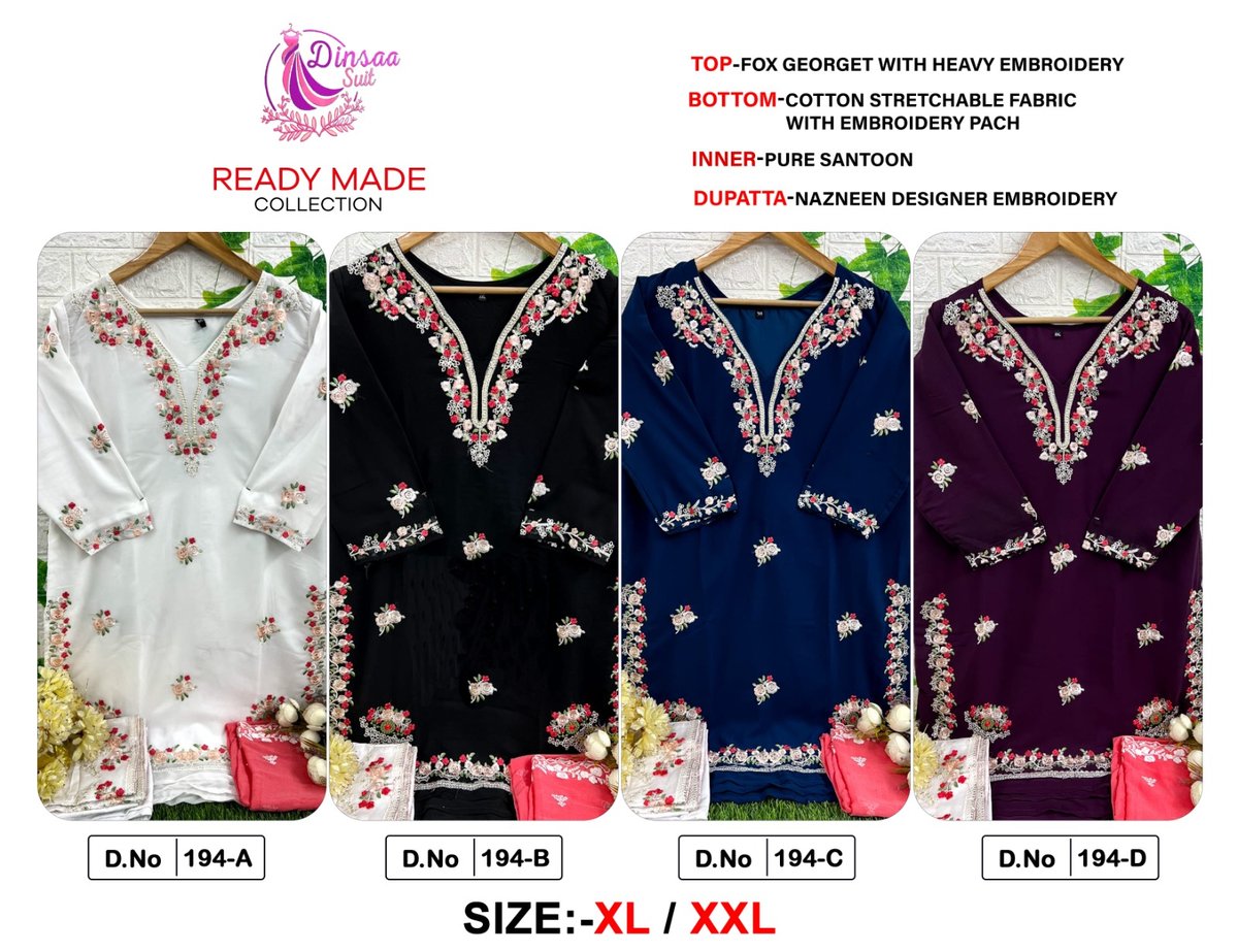 Dinsaa Suit Ready Made Collection 194 Colors 5