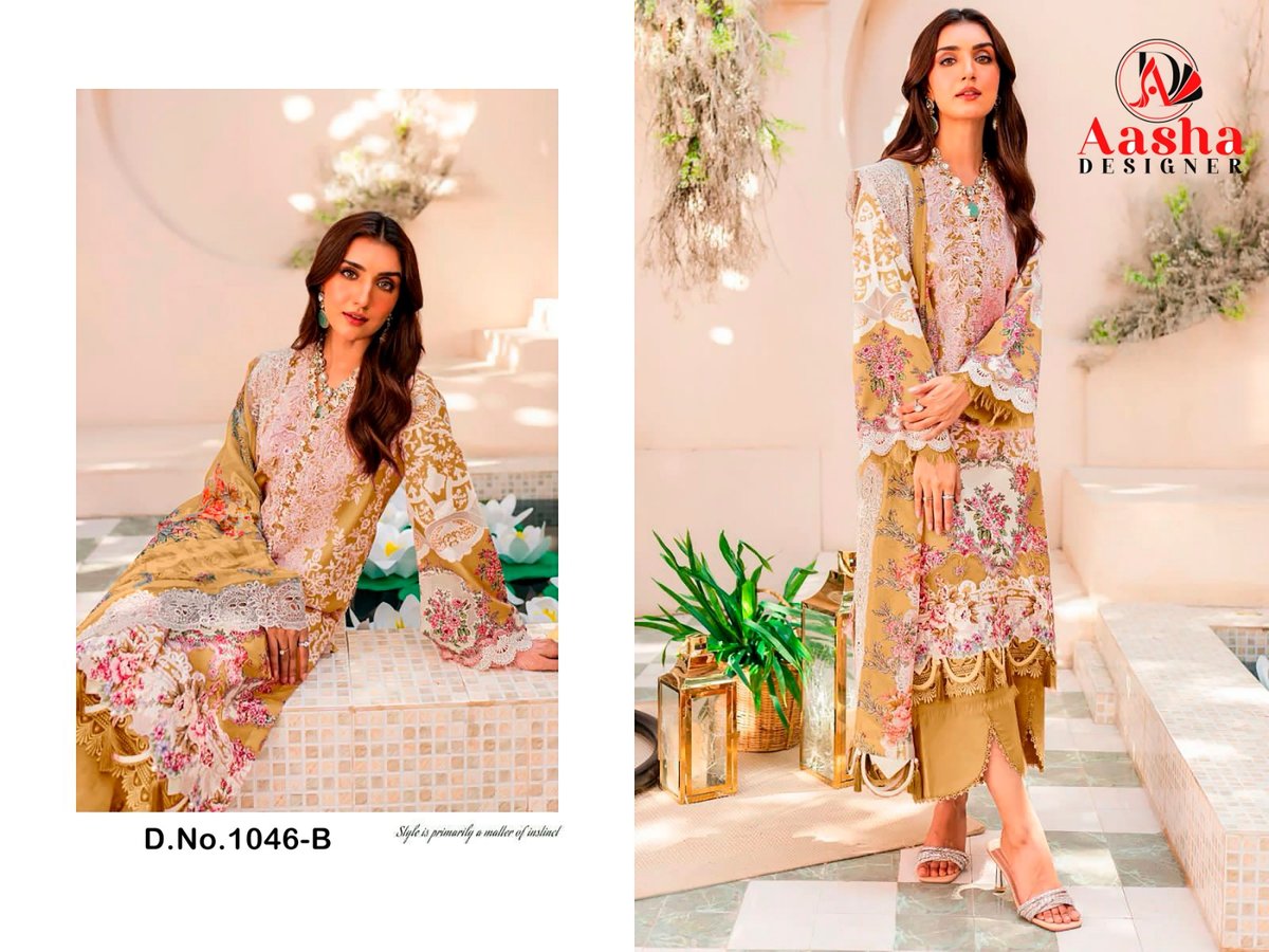 AASHA DESIGNER NEEDLE WONDER VOL-3 1046-A TO 1046-D 2