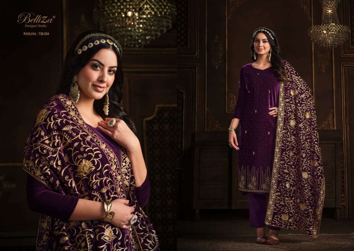 Belliza Designer Ranjha 738-001 to 738-005 Series 4