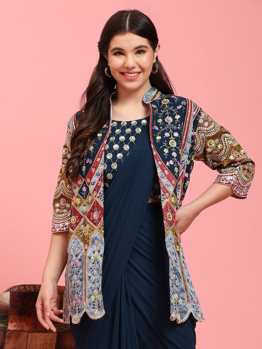 Aamoha Trendz Ready To Wear Designer Saree 290 Colors 4
