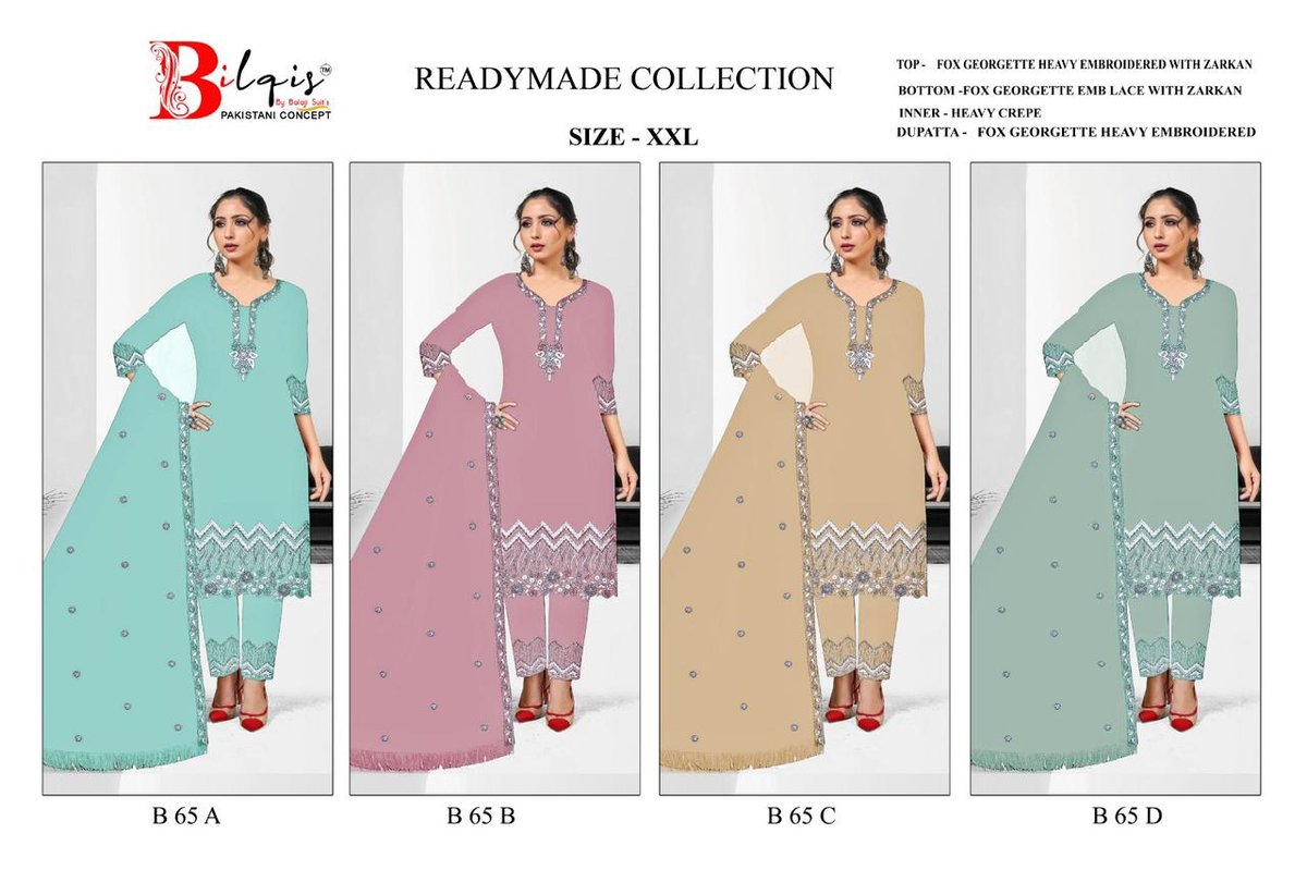 BILQIS READYMADE COLLECTION B-65-A TO B-65-D 5