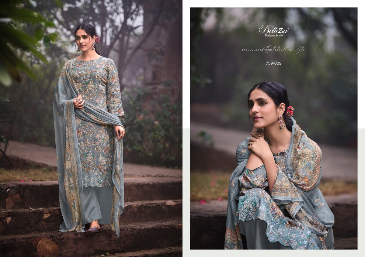 Belliza Designer Seerat 759-001 to 759-010 Series 9