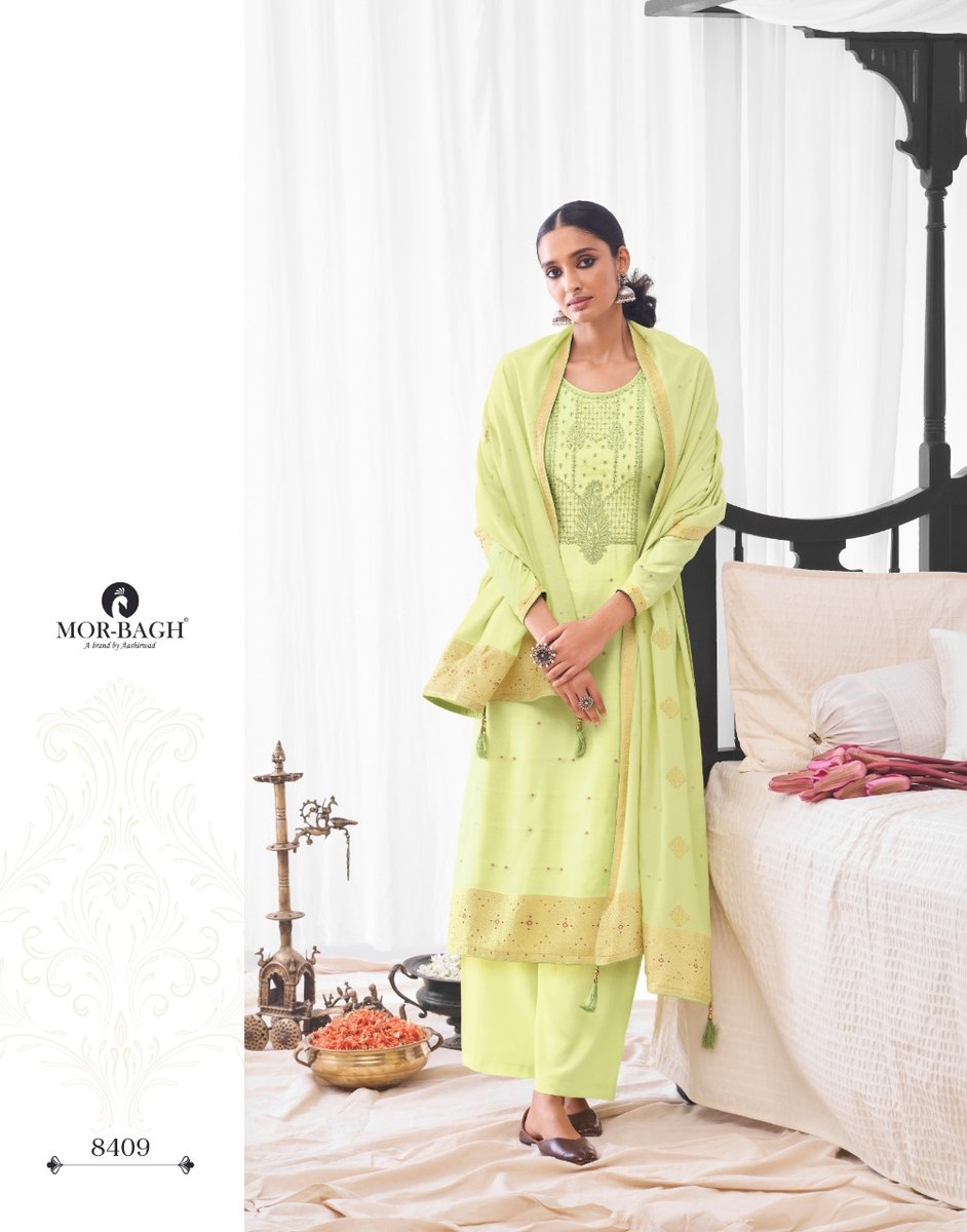Aashirwad Creation Mor Bagh Aaradhaya 8406-8411 Series 4