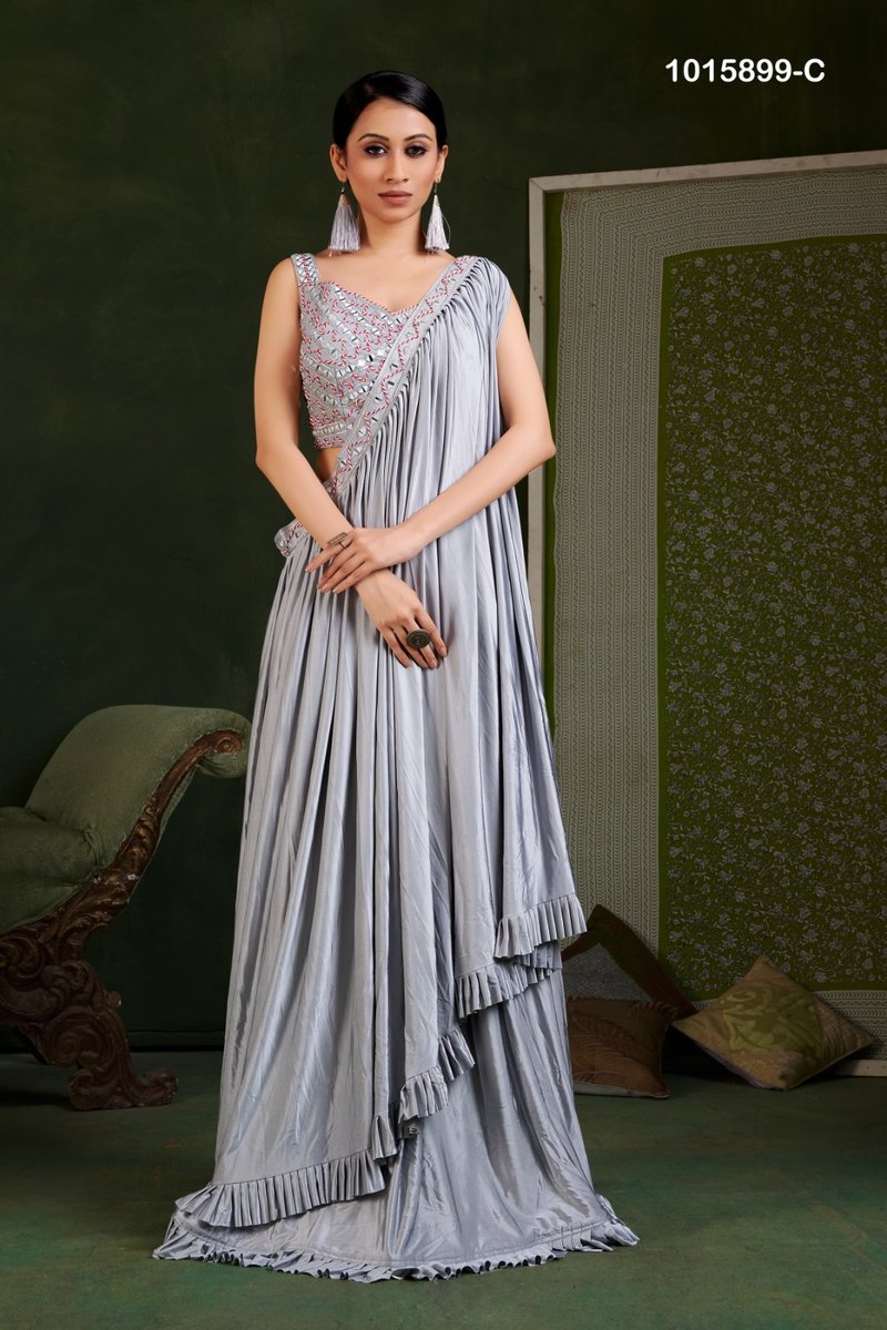Aamoha Trendz Ready To Wear Designer Saree 1015899 Colors 5