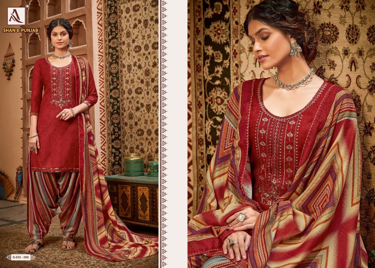 Alok Suits Shan E Punjab 533-001-533-010 Series 8