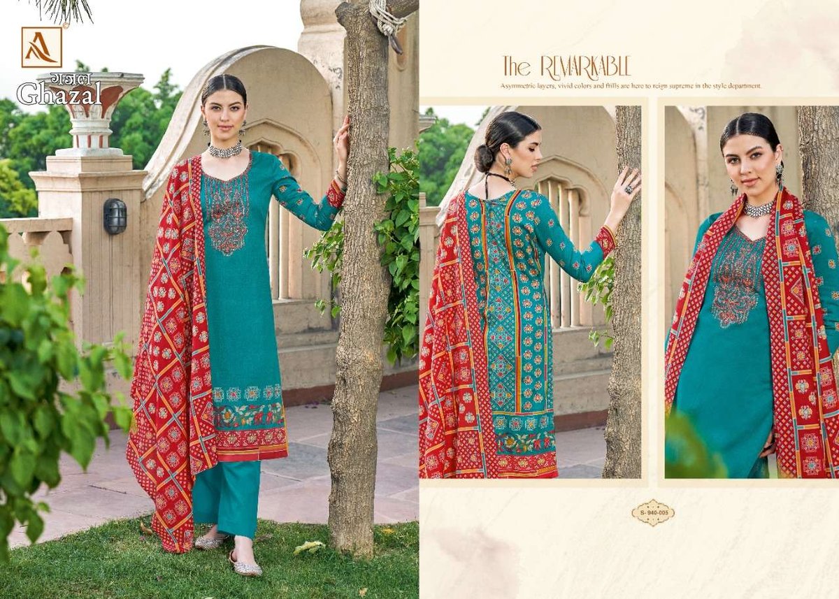 Alok Suit Ghazal 940-001 to 940-008 Series 5