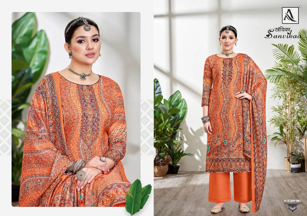Alok Suit Sanvikaa 1100-001 to 1100-008 Series 1