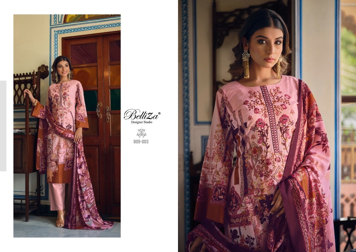 Belliza Designer Naira Vol-15 809-001 to 809-010 Series 3