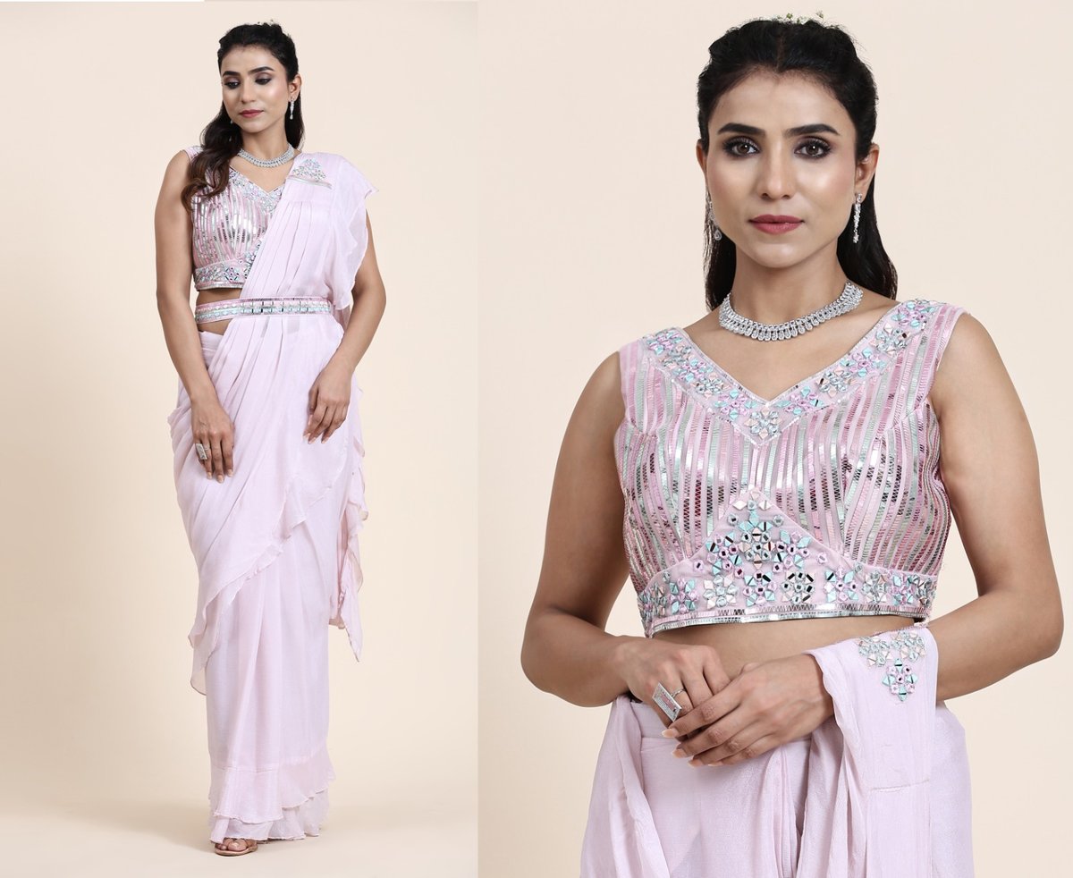 Aamoha Trendz Ready To Wear Designer Saree 1016322 Colors 3