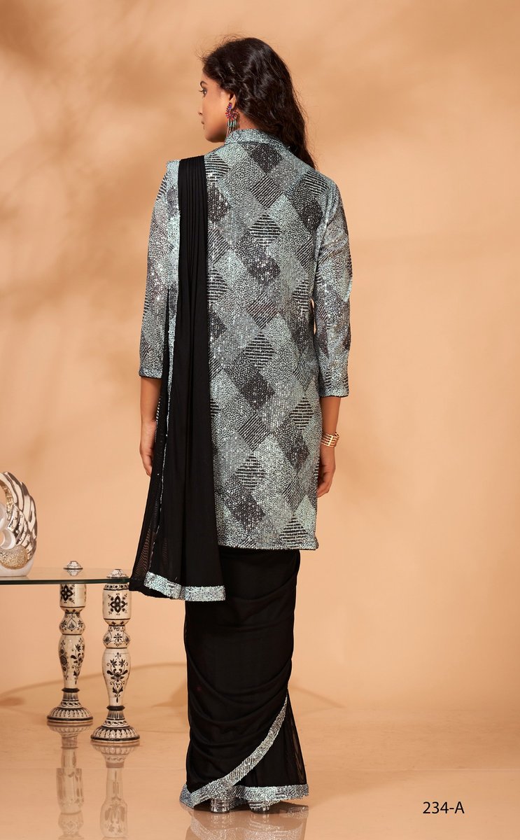 Aamoha Trendz Ready Made Designer Saree 234-A Design 3
