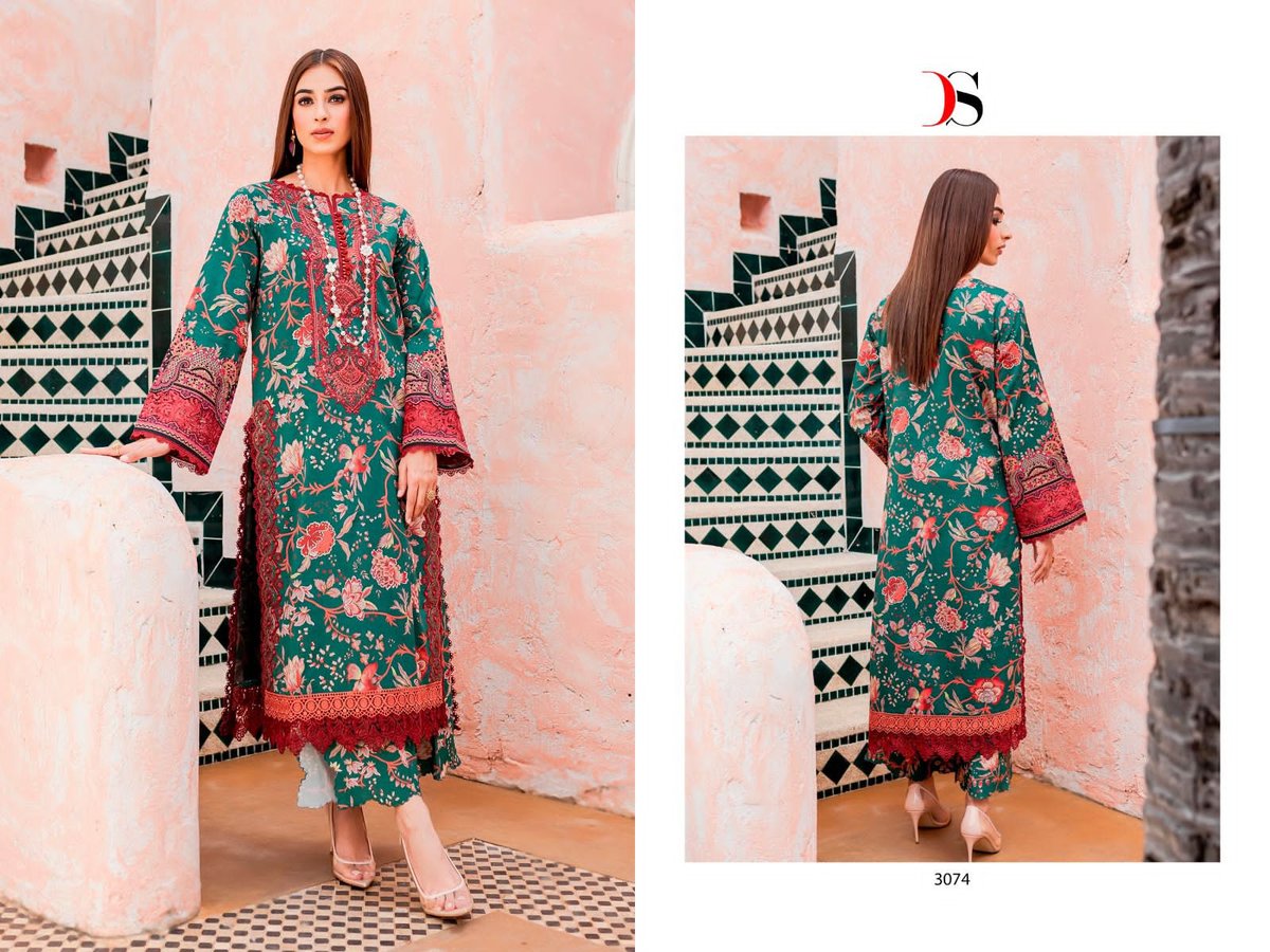 Deepsy Suit Firdous Flora 3071-3078 Series 4