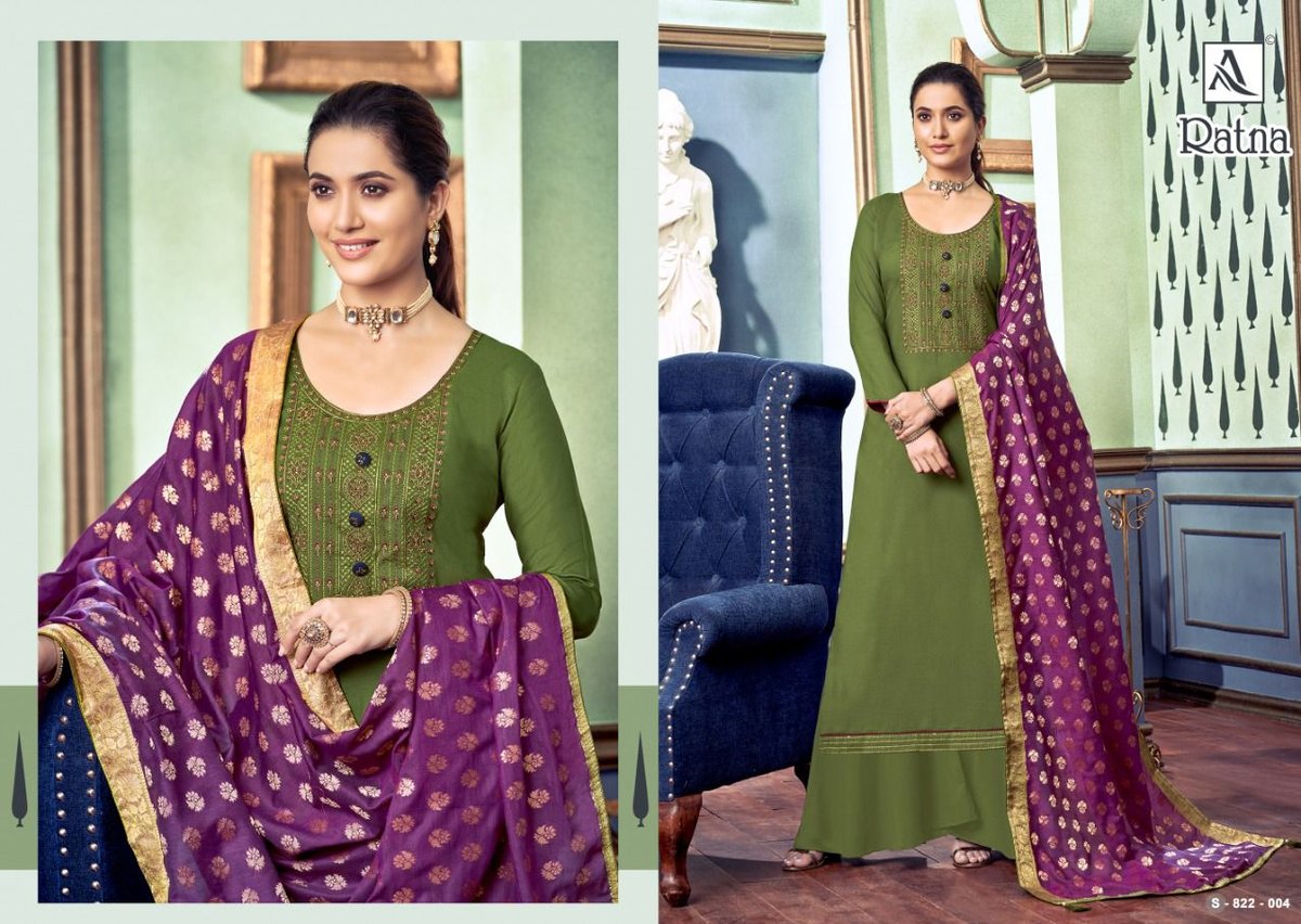 Alok Suits Ratna 822-001 To 822-008 Series 4