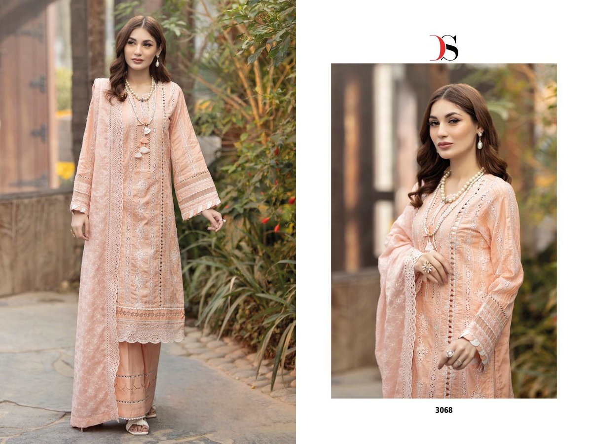 Deepsy Suit Adan's Libas Chikankari -23 3061-3068 Series 8
