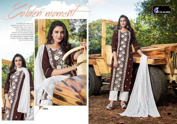 4 Colors Lakhnavi 7001-7006 Series 4