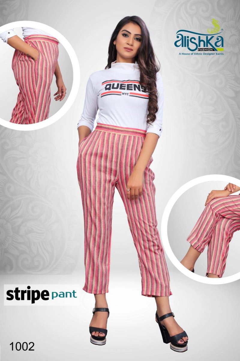 Alishka Fashion Stripe Pant 1001-1004 Series 2