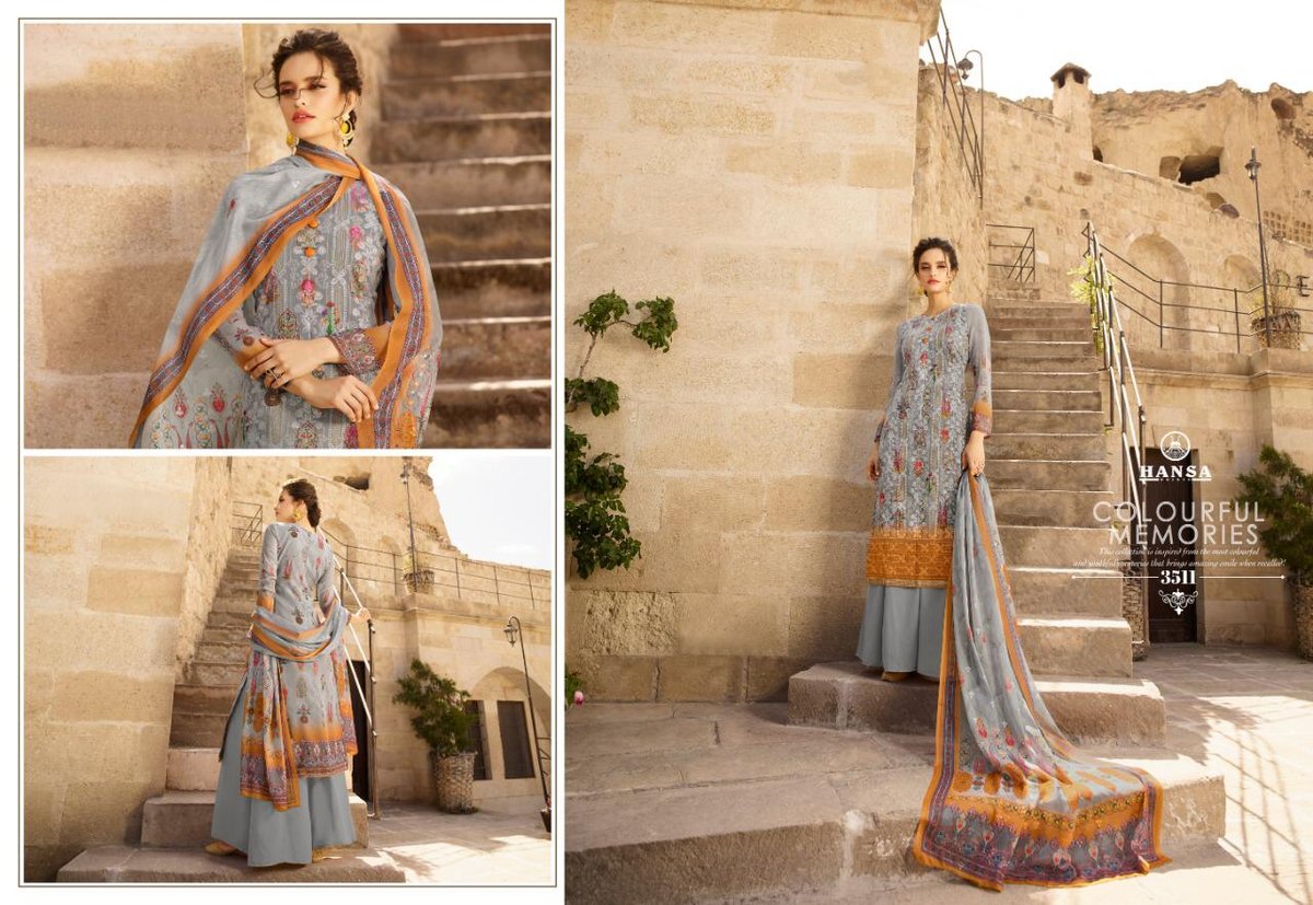 Hansa Prints Husna Ara Exclusive 3511-3518 Series 1