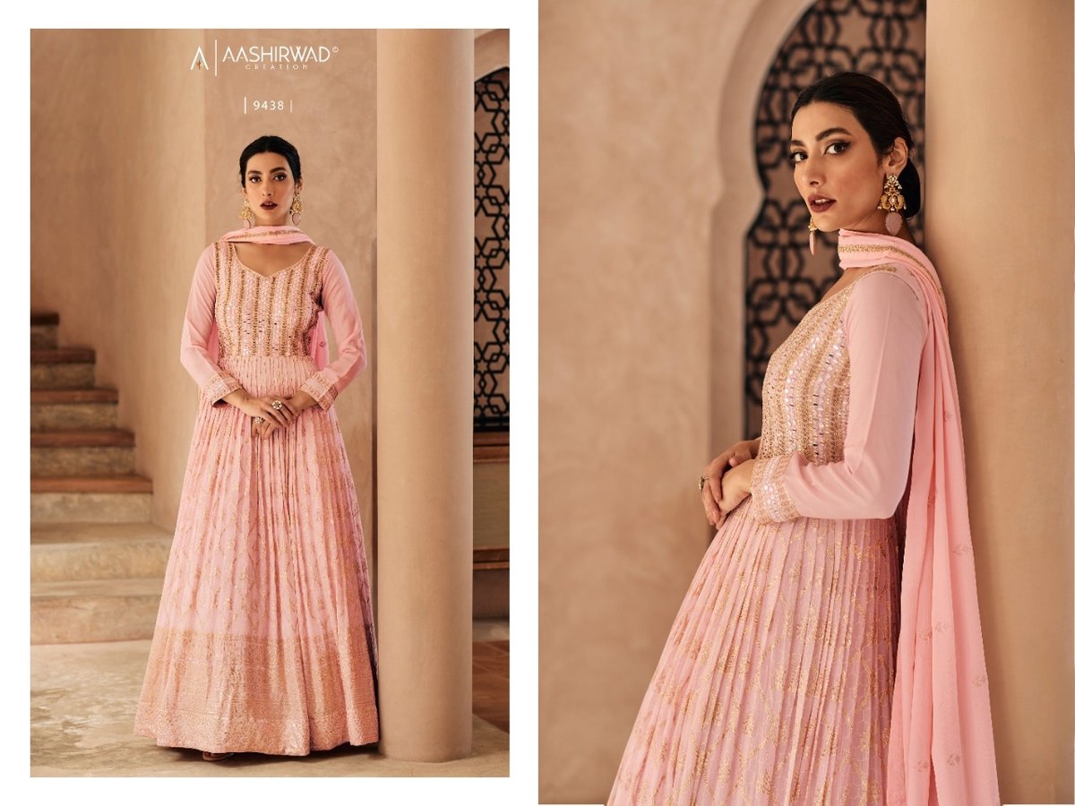 Aashirwad Creation Gulkand Zara 9438-9441 Series 1