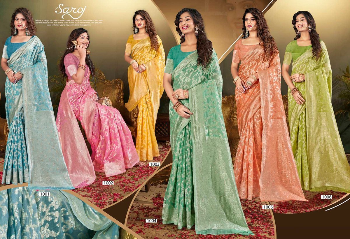 SAROJ SAREE PACIFIC COTTON VOL-2 1001 TO 1006 7