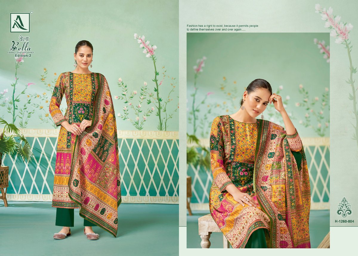 Alok Suit Bella Vol-2 1260-001 to 1260-006 Series 4