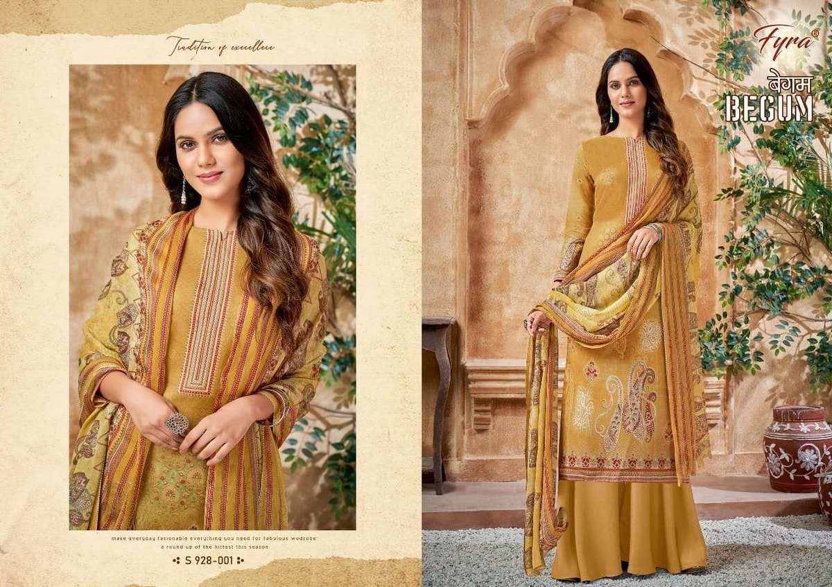 Alok Suit Fyra Begum 928-001 to 928-010 Series 1