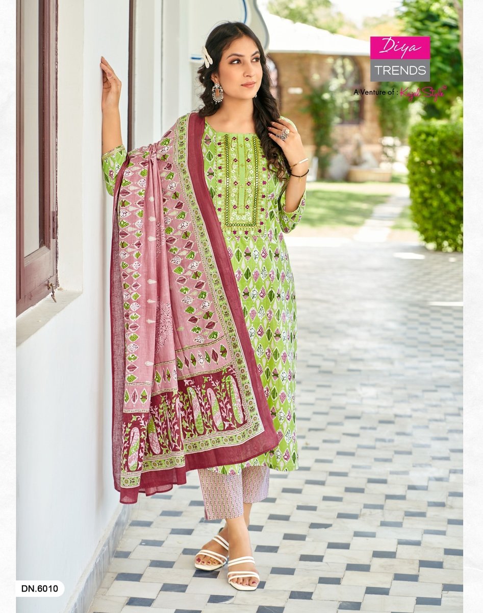 Diya Trends Odhani Vol-6 6001-6010 Series 10