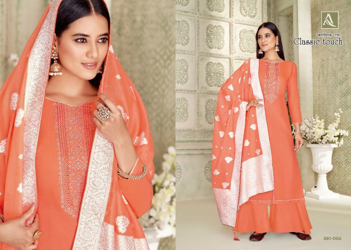 Alok Suit Classic Touch 881-001 to 881-008 Series 6