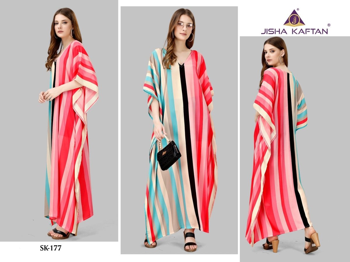 JISHA KAFTAN SILK KAFTAN VOL-10 SK-173 TO SK-180 5