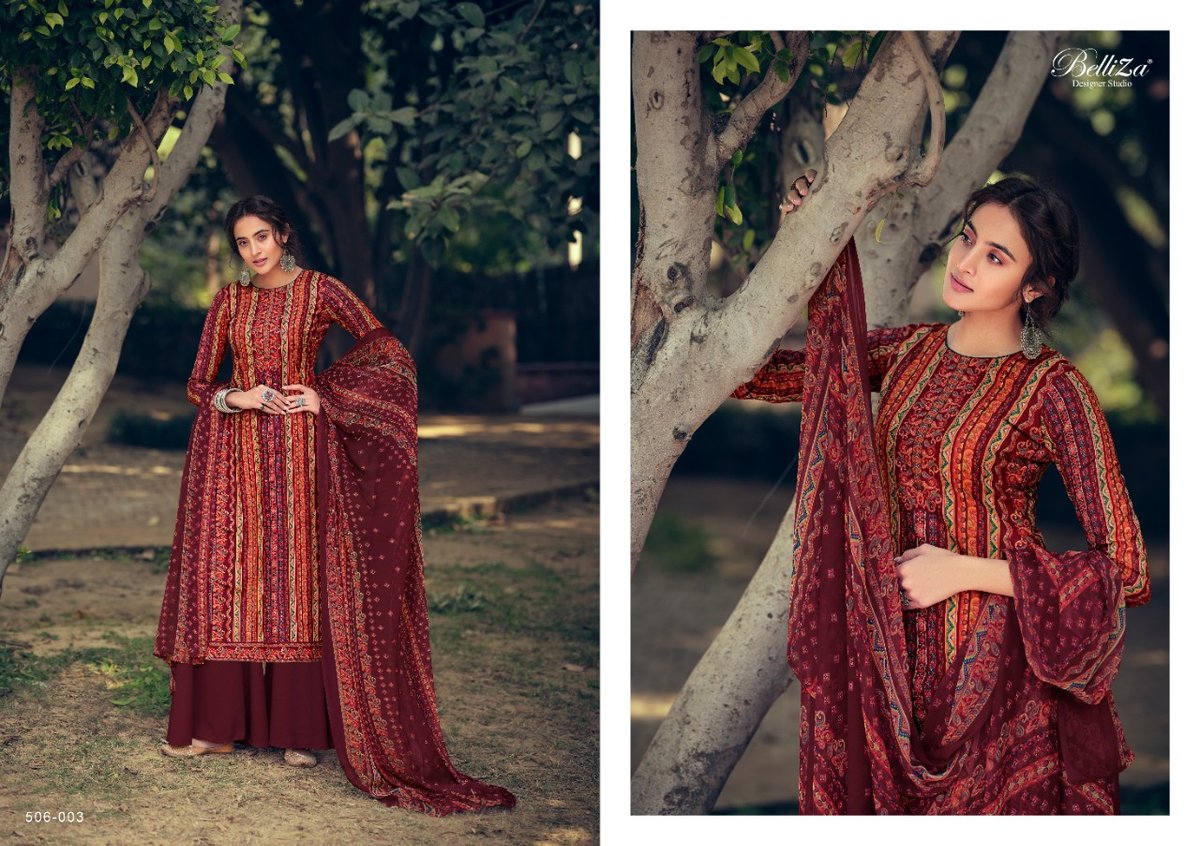 Belliza Designer Studio Zohra 506-001 to 506-010  Series 3