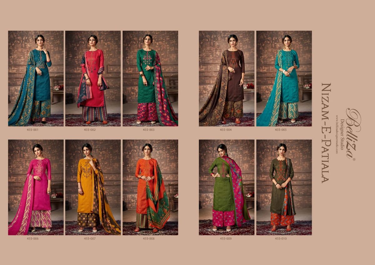 Belliza Designer Nizam-E-Patiyala 455-001-455-010 Series 9