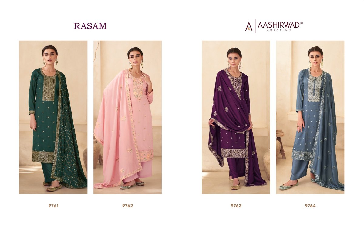 Aashirwad Creation Rasam 9761-9764 Series 5