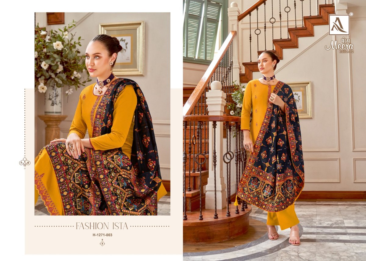 Alok Suit Meera Edition Vol-12 1271-001 to 1271-006 Series 3