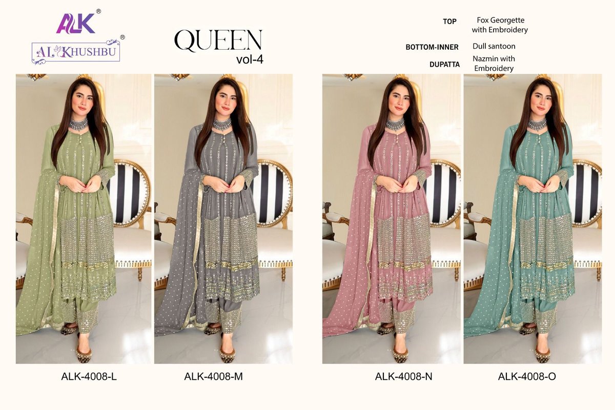 AL Khushbu Queen Vol-4 4008 New Colors 9