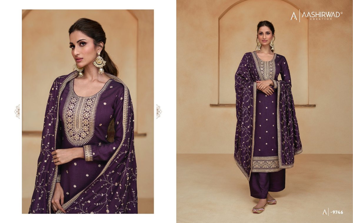 Aashirwad Creation Mor Bagh Ziana 9744-9748 Series 3