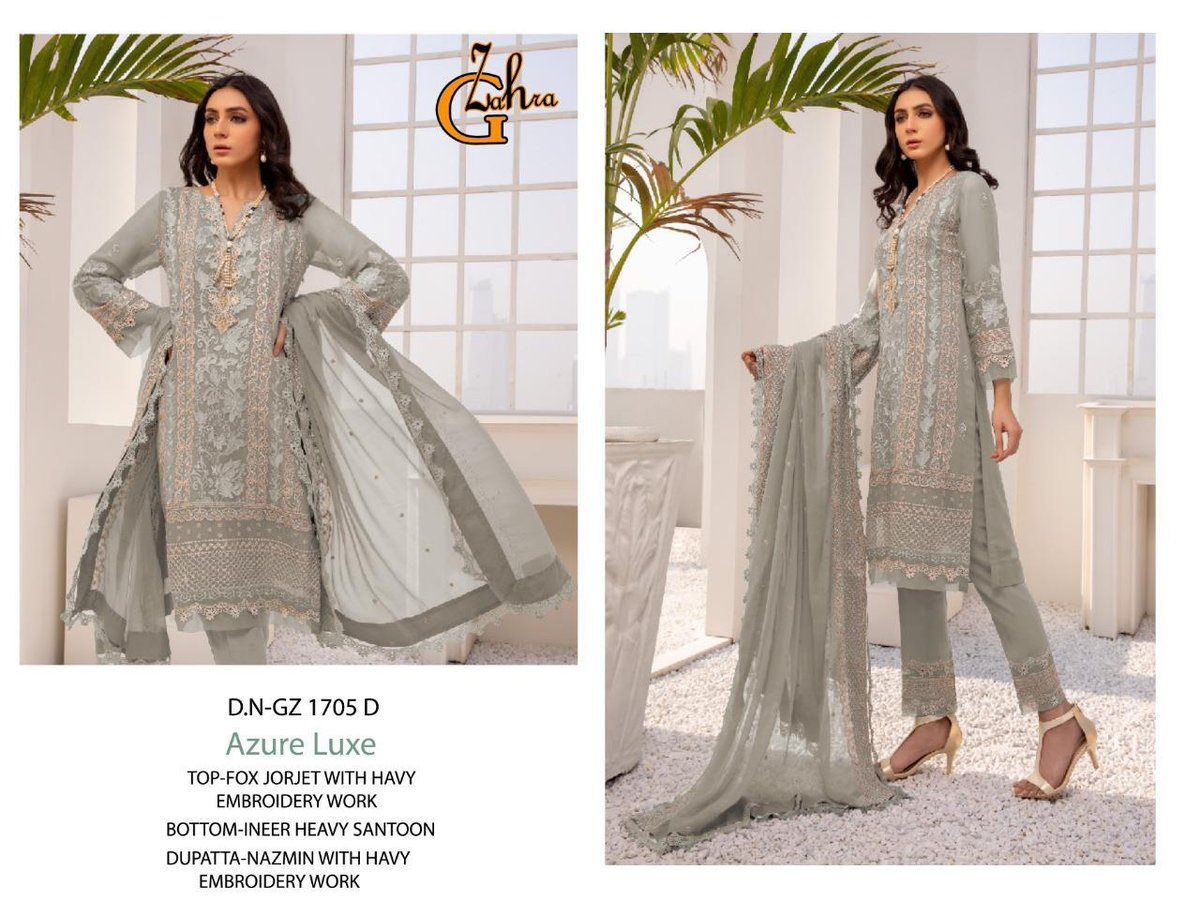 G Zahra Azure Luxe GZ-1705 Colors 4