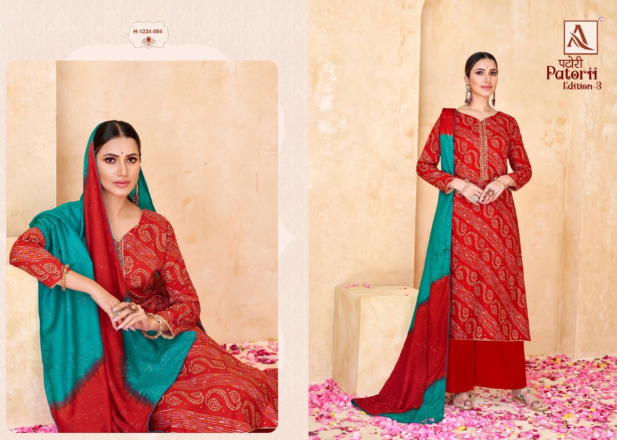 Alok Suit Patorii Edition-3 1224-001 to 1224-008 Series 4