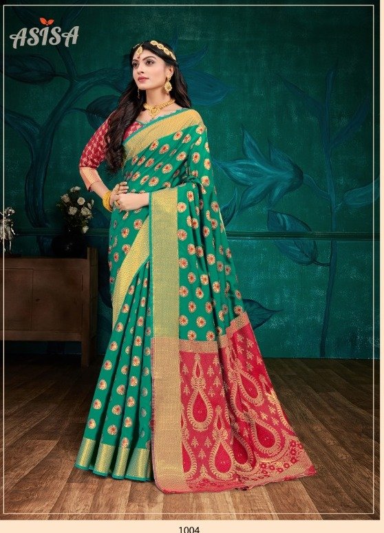 Asisa Saree Campa Silk 1001-1004 Series 4