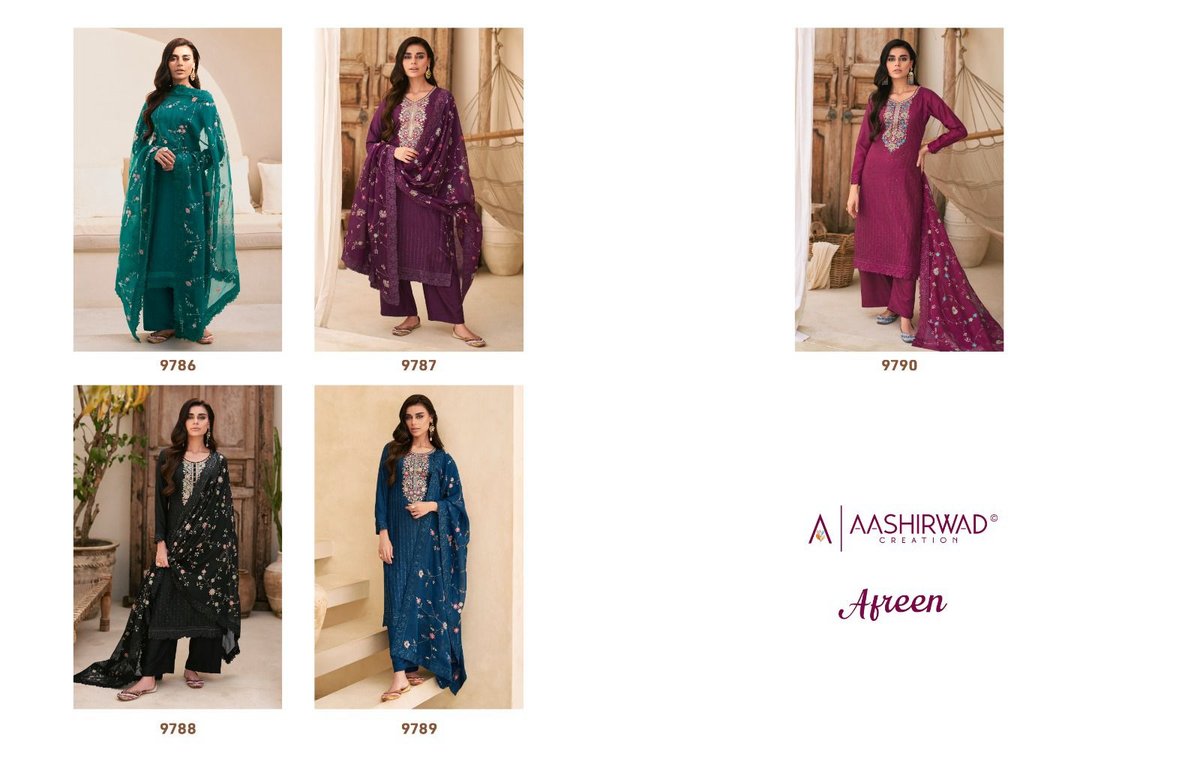 Aashirwad Creation Aafreen 9786-9790 Series 6